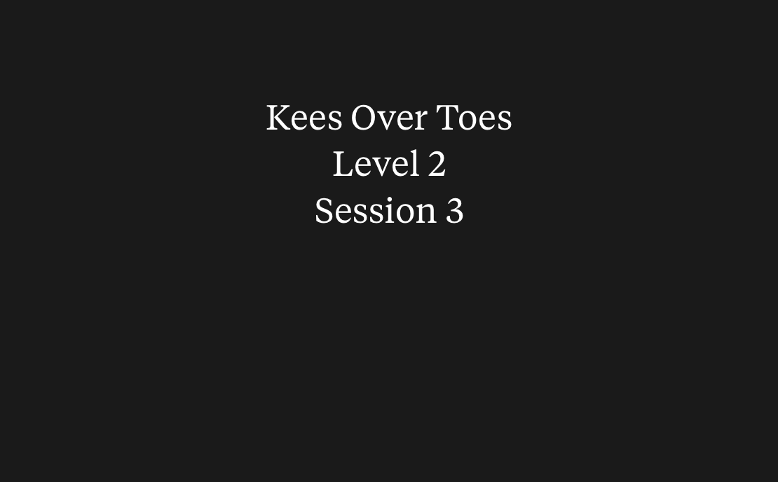 Knees Over Toes level 2.3 post photo