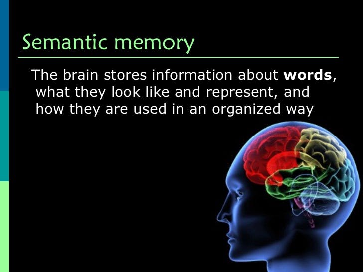 Semantic Memory post photo